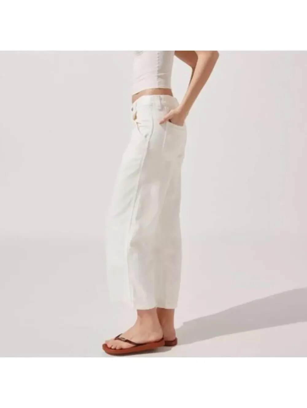 Levi's Premium Baggy Carpenter Featherweight Jeans NWT 25x31 White - Picture 6 of 6